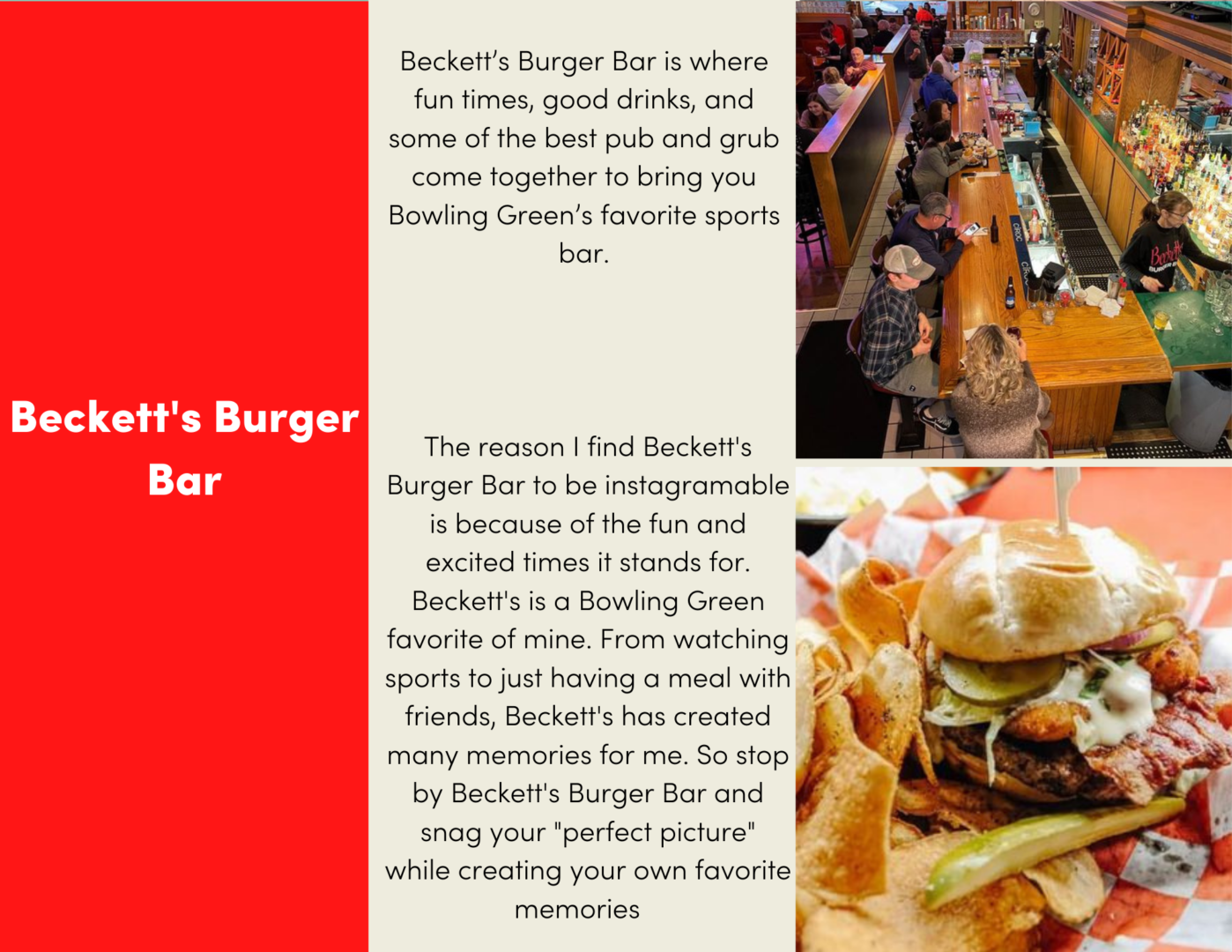 Instagramable Tour: Beckett’s Burger Bar