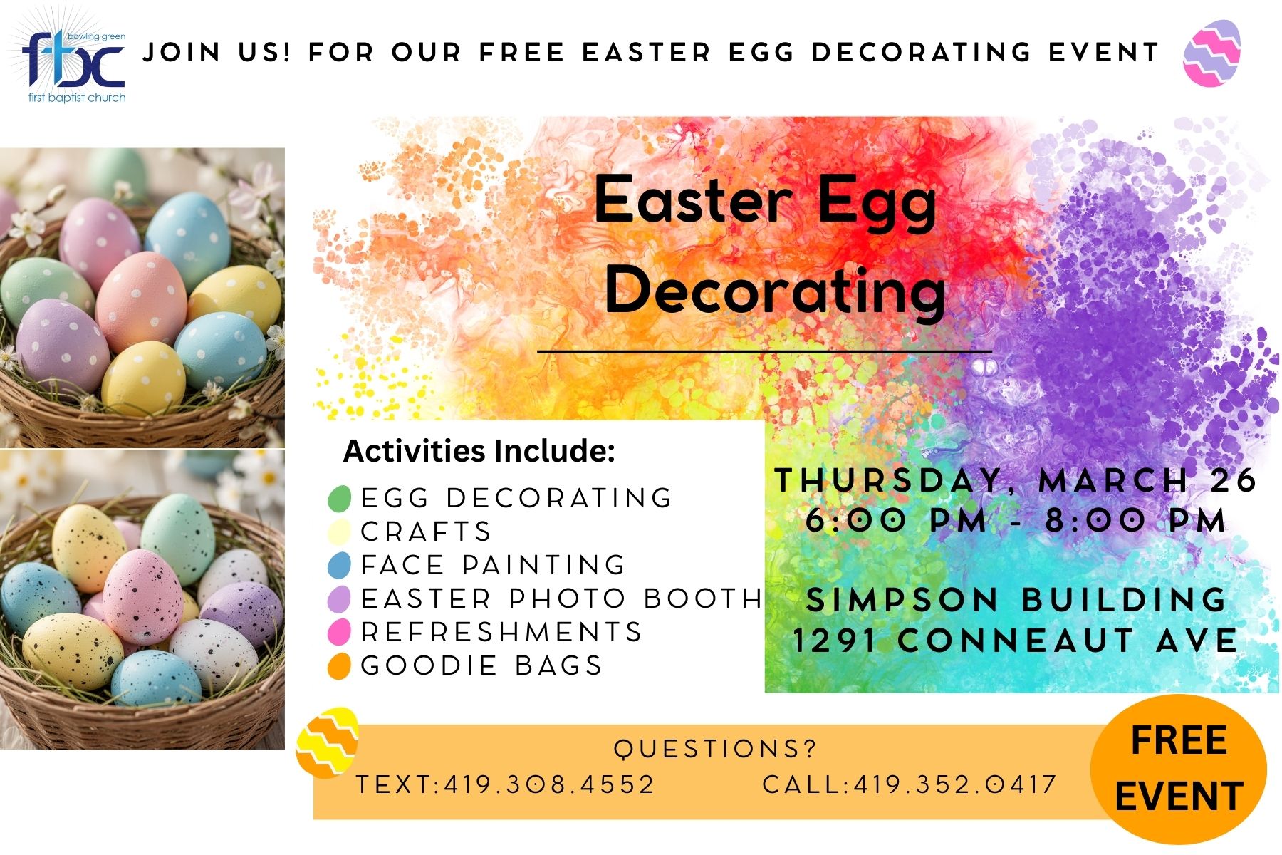 Easter Egg Decorating Event