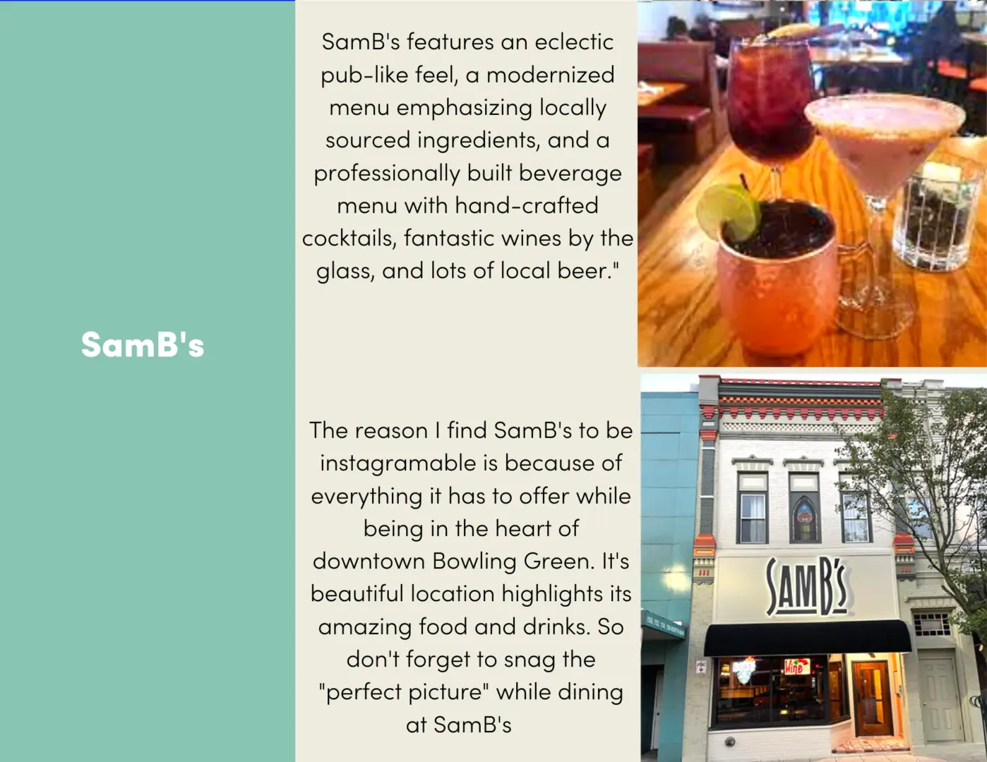Instagramable Tour: SamB’s